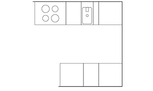 Plantegning Epoq Edge Black Ash parallellkjøkken