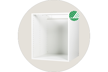 Epoq Integra Chalk hvite skapfronter med Svanemerket