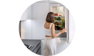 CS-Installation-Woman opening a fridge