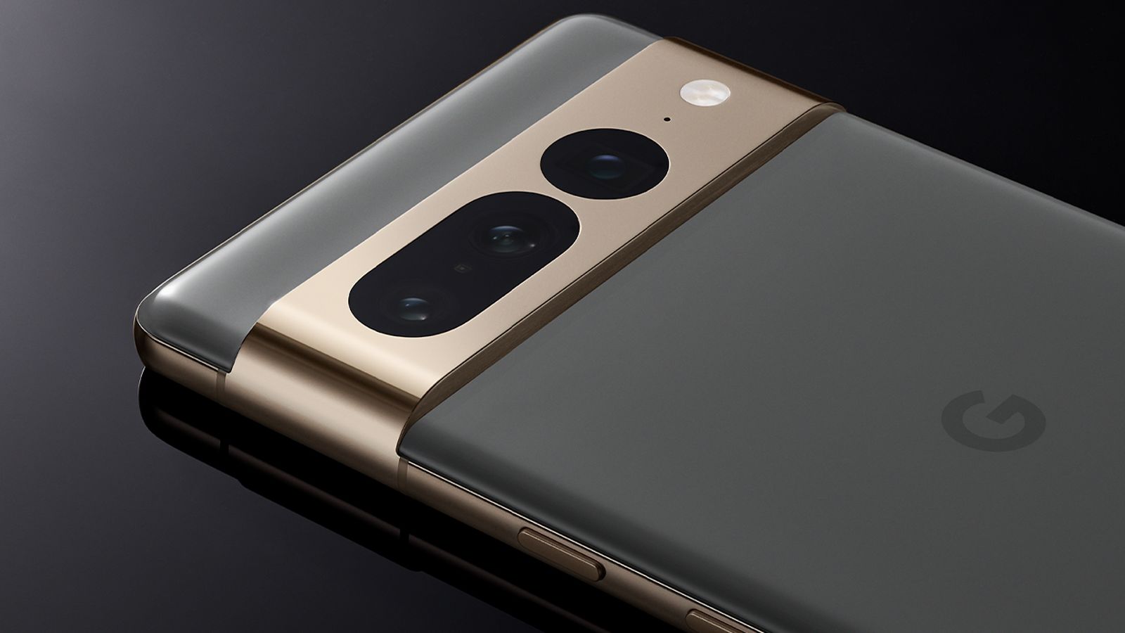 Google Pixel 7 Pro on a grey background
