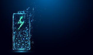 Phone with charging graphics