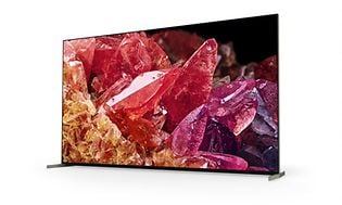 X96K-skjerm med krystaller på