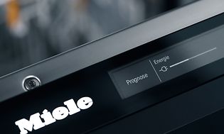 Touch dispaly på en Miele oppvaskmaskin