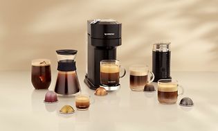 Nespresso kaffemaskin, kaffedrikker og kapsler