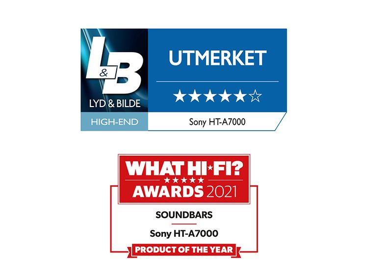 Sony - Høyttaler- What HiFi and Lyd&bilde awards - NO