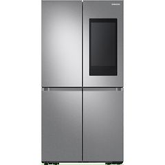 Samsung Family Hub side-by-side kombiskap i sølv med touchskjerm