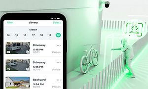 Skylagring illustrasjon og Arlo-app