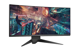 Alienware PC-skjerm med bilde fra spill