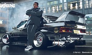 A$AP Rocky og bilen hans i spillet NFS Unbound