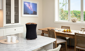 Sony speaker on kitchen counter