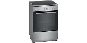 Bosch komfyr i rustfritt stål