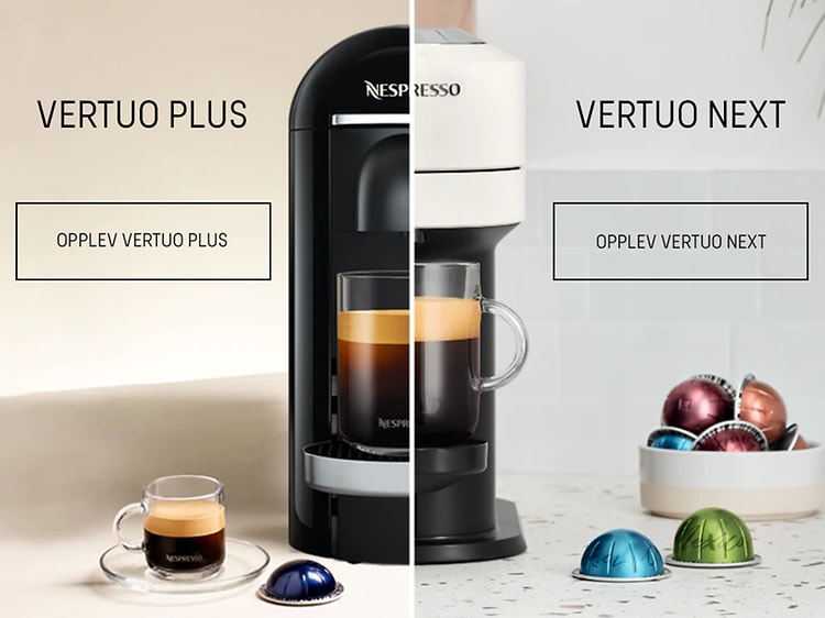 Nespresso Vertuo kaffemaskin og kaffekapsler