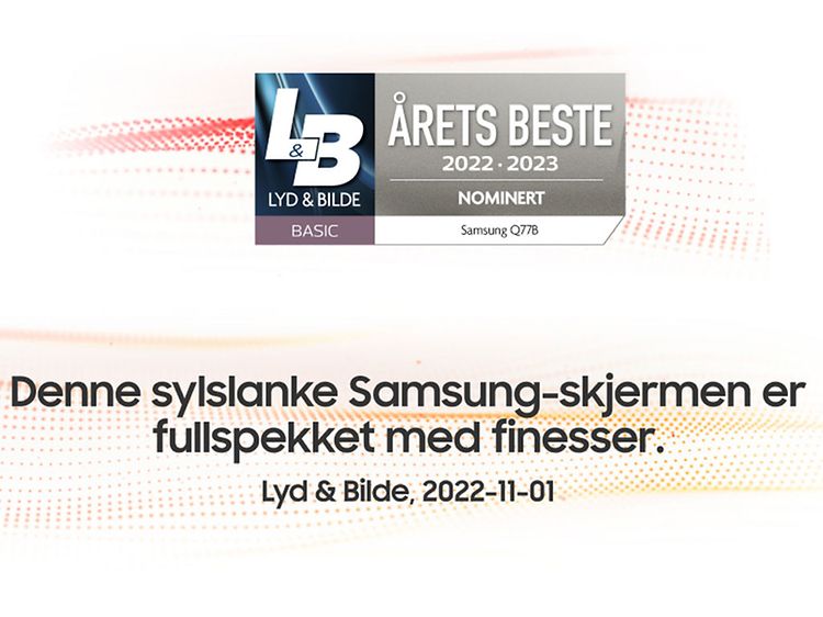 Samsung - Q77 - Prisbanner  - NO
