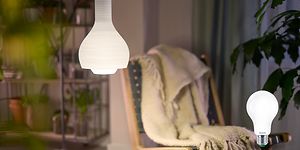 Philips Ultra Efficient LED bulb in a ceiling lamp
