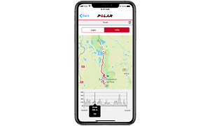 Polar map on phone