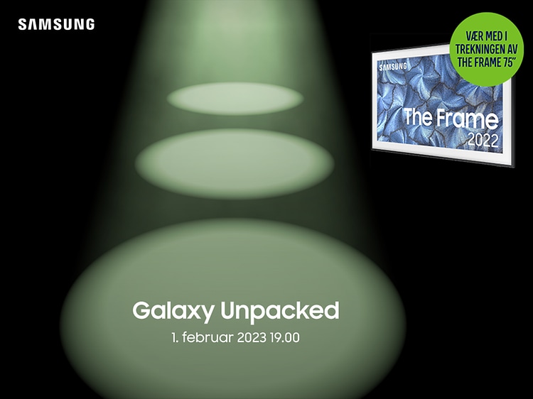 Galaxy Unpacked 1. februar 2023 19.00