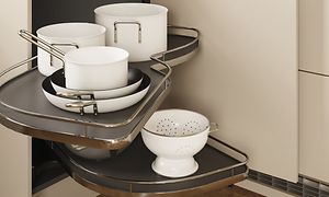 Le Mans hjørnekarusell i beige Epoq Trend-kjøkken