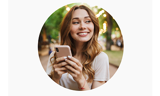 Woman with cell phone