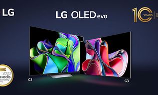 LG OLED evo TV med Ecovadis-prisen