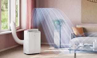 SDA - Indoor climate - portable air condition in a living room