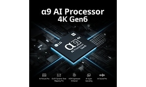 LG OLED TV sin a9 AI processor 4k gen6