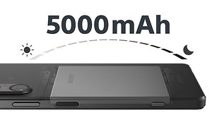Xperia 1 V er utstyrt med et 5000mAh batteri