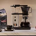Coffe maker and coffe in kitchen