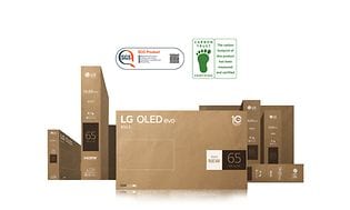 LG - TV - Emballasje med sertifiseringer