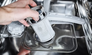 fjerning av filter på oppvaskmaskin