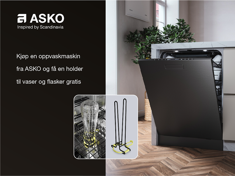 Flaske- og vaseholder for ASKO-oppvaskmaskin