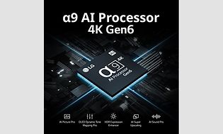 LG OLED TVs a9 AI 4K Gen- prosessor 