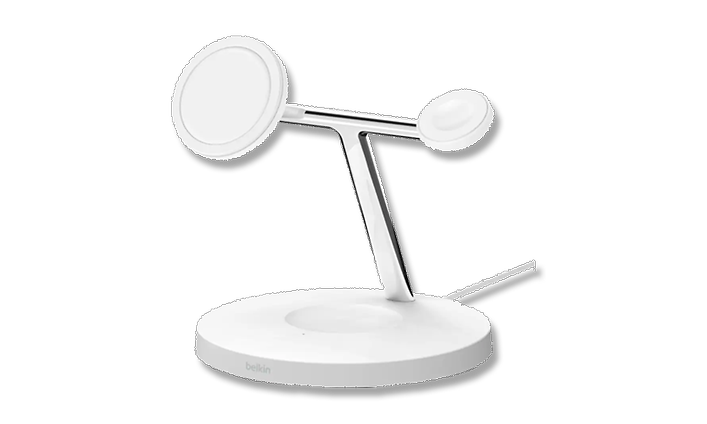Computing - PC - Belkin Mobile Phone Stand/Charger 3-i-1 wireless charger with magsafe