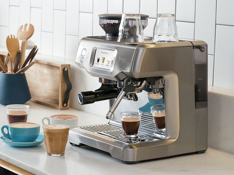 Product image on Sage espresso machine on a worktop