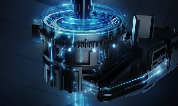 Illustrasjon av den keramiske kvernen i en Siemens kaffemaskin og hvordan den virker