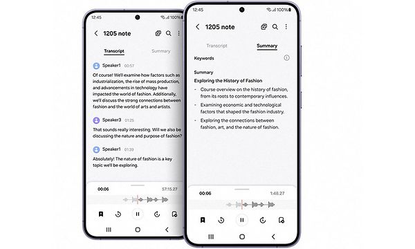 Note Assist på en Galaxy S24-telefon