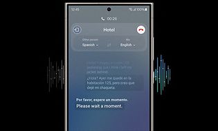 Live Translate på en Galaxy S24 Ultra-telefon