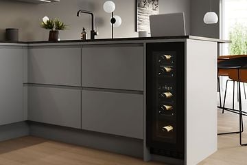 Image collection - Close-up of grey Epoq Trend kitchen and its wine cooler