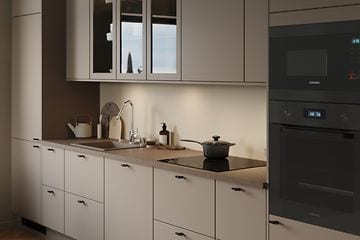Image collection - Epoq Sand kitchen with integrated oven