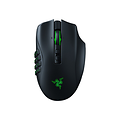 Razer Naga Pro gaming mus med detaljer i grønt