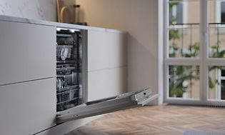 Asko dw60 quick pro integrert oppvaskmaskin i modern kjøkken