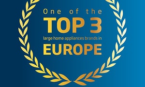 Klistremerke med teksten Top 3 Europe