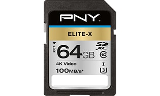 Product image of PNY Elite-X SDXC memory card