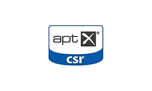 aptX logo på hvit bakgrunn