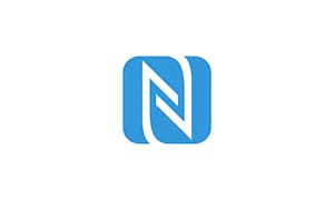 NFC logo på hvit bakgrunn