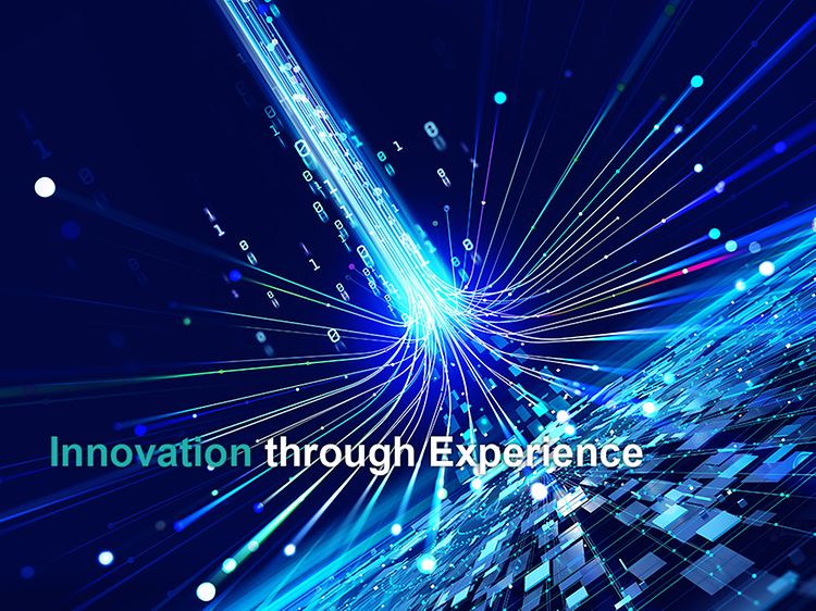 Hisense toppbanner med teksten Innovation through Experience