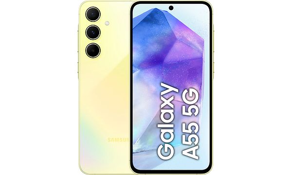 Mobiltelefon - Samsung Galaxy A55 i gul