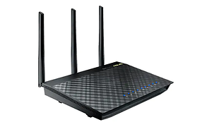 wifi-router i svart