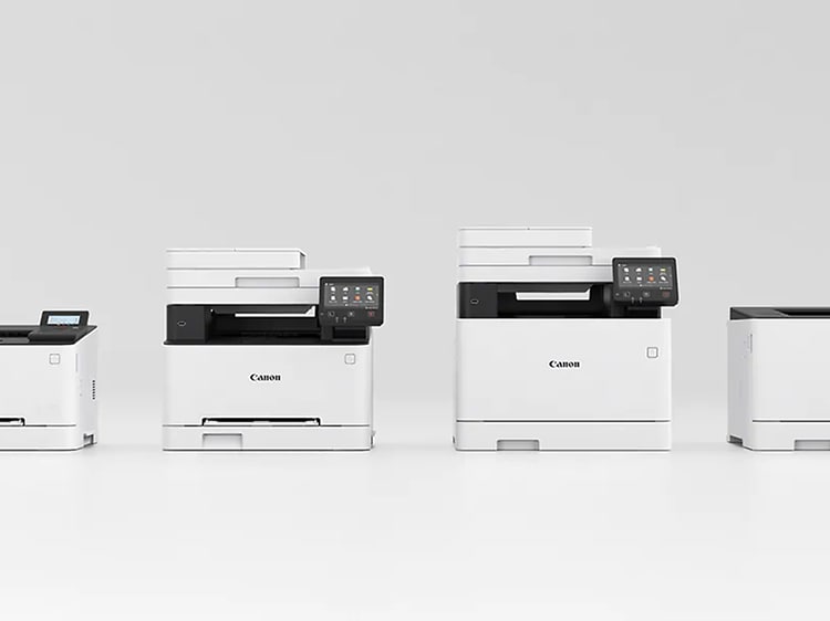 Fire ulike i-SENSYS printere