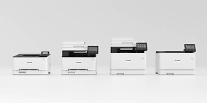 Fire ulike i-SENSYS printere