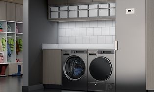 Asko Pro vaskemaskin og tørketrommel i en barnehage